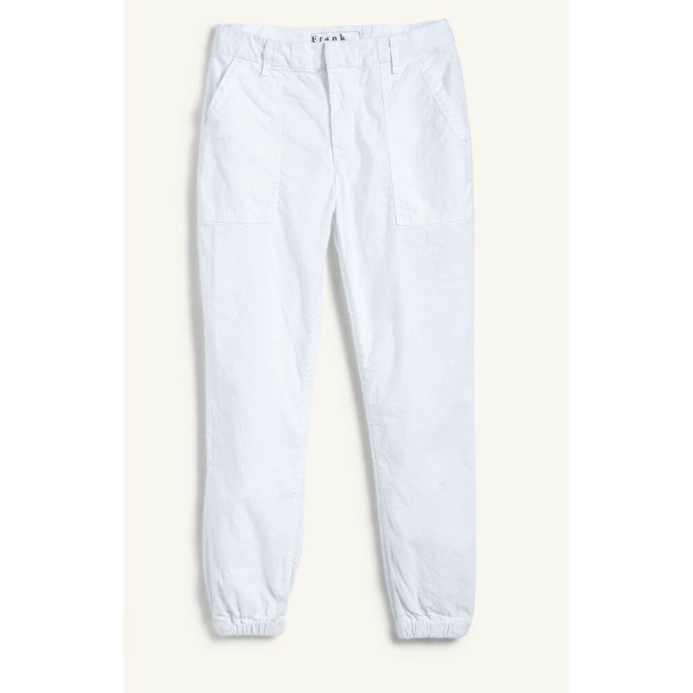 Frank and Eileen Jameson Pants White Size 4 Joggers Cuffed